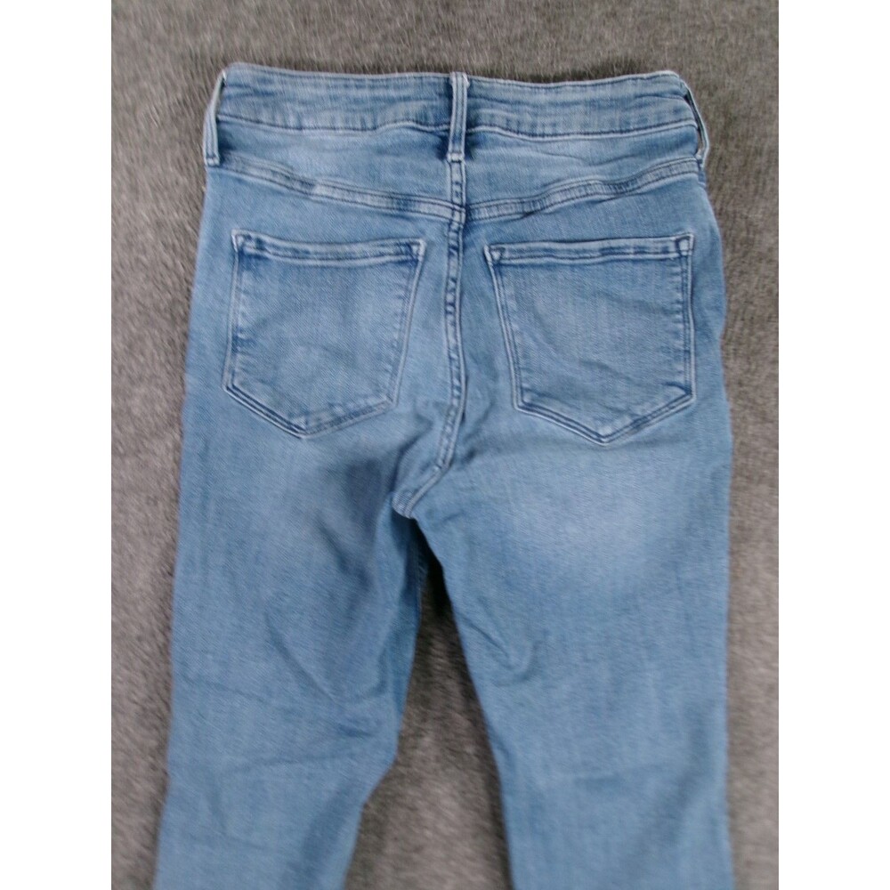 Old Navy Rockstar Jeans Women 2 Blue High Rise Super Skinny Light Wash - Picture 11 of 13